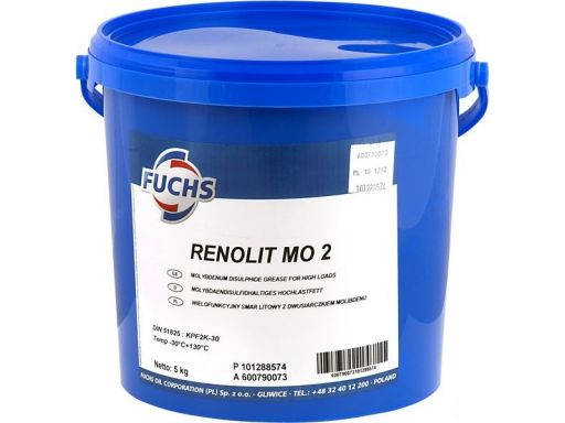 Smar fuchs renolit mo2 litowy 5kg od - 25 do 130