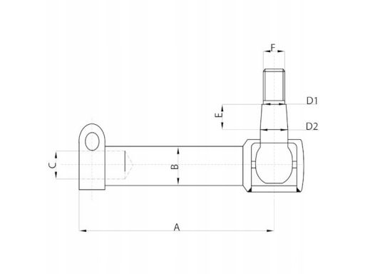 Przegub kulowy john deere al168702, al68255