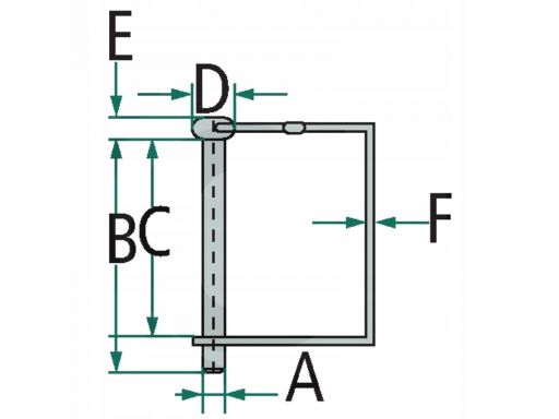 Zawleczka rurowa fi 8mm 63mm