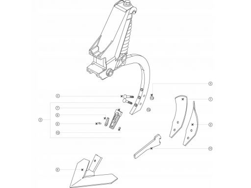 Gęsiostopka agregat horsch simba 370mm 003102|42