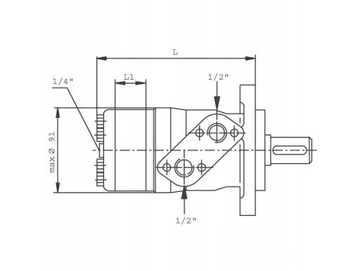 Silnik hdyrauliczny orbitalny bmp160 smp160 fi-25m