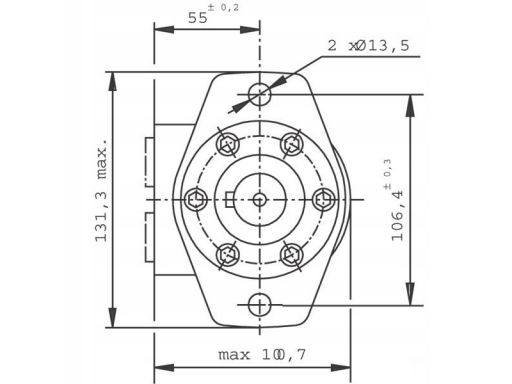 Silnik hdyrauliczny orbitalny bmp160 smp160 fi-25m
