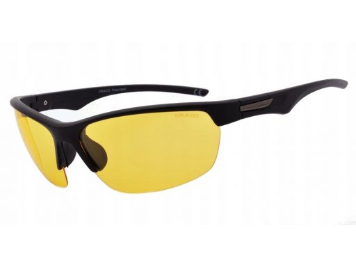 Polaryzacyjne okulary sportowe czarne i żółte