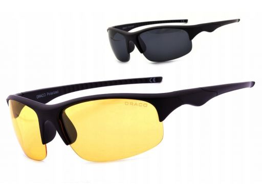 Polaryzacyjne okulary czarne i żółte dla kierowców
