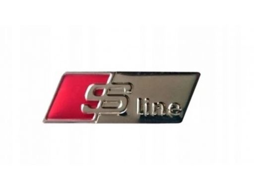 Emblemat naklejka logo s-line na kierownicę połysk