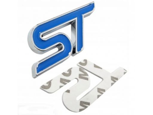 Emblemat logo znaczek ford st klapa - niebieski