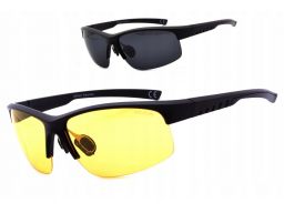 Polaryzacyjne okulary czarne i żółte dla kierowców
