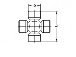 U940 Krzyżak Wału Napędowego (20,02Mmx54,8Mm) Pasuje Do: Mitsubishi Pa
