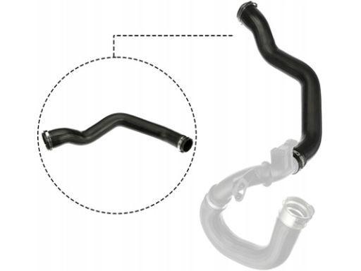 Gat09-1393 Przewód Chłodnicy Powietrza (Śr. 43/53Mm, Dł. 600Mm, Czarny