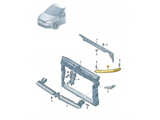 Podpora Pasa Przedniego Lewa VW Tiguan Allspace Seat Tarraco 5TA806929