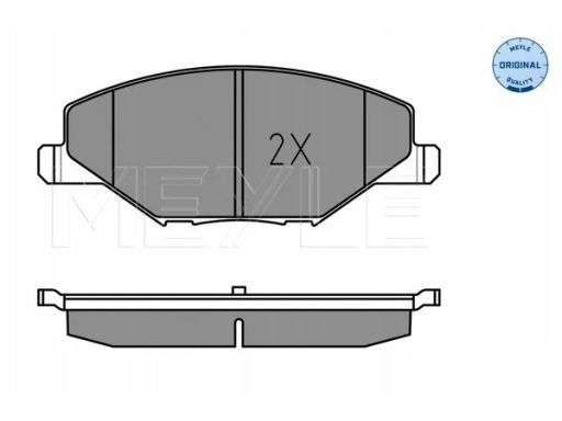 025 256 8118 Klocek Hamulcowy Kpl. Przód , Pasuje Do: Skoda Fabia Ii,