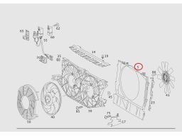 Osłona Obudowa Wentylatora Mercedes W639 A6395050855