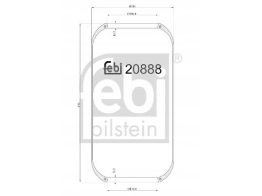 Fe20888 Miech Zawieszenia Pneumatycznego Pasuje Do: Man Foc, Hocl, Lio