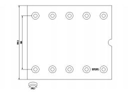 1919101 Okładzina Szczęk Hamulcowych (420X180. Podstawowy)