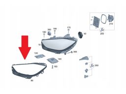 Lewa Uszczelka lampy Mercedes W206 C klasa A2068260100