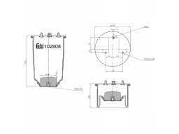 Fe102808 Miech Zawieszenia Pneumatycznego Pasuje Do: Iveco Daily Iv, D