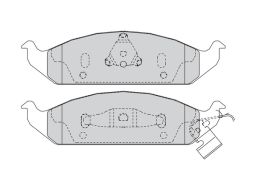 Fdb1254 Klocek Hamulcowy Kpl. Przód (Z Zamkiem), Pasuje Do: Chrysler