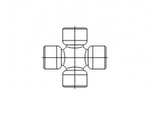 U110/L Krzyżak Wału Napędowego (26,99Mmx74,6Mm) Pasuje Do: Ford Transi