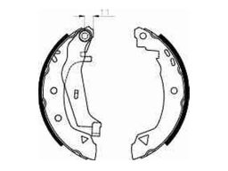 Gs8240 Szczęka Hamulcowa Pasuje Do: Alfa Romeo 33, Citroen Ax, Dacia