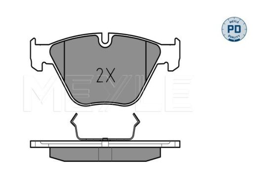 025 241 6120/Pd Klocek Hamulcowy Kpl. Przód (Z Podkładką Wytłumiającą)