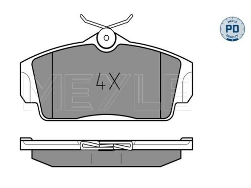 025 234 6316/Pd Klocek Hamulcowy Kpl. Przód , Pasuje Do: Nissan Almera