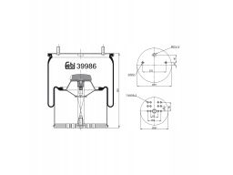 Fe39986 Miech Zawieszenia Pneumatycznego
