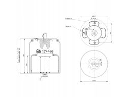 Fe174466 Miech Zawieszenia Pneumatycznego (Podstawa Stalowa) Pasuje Do