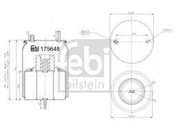 Fe175648 Miech Zawieszenia Pneumatycznego Otwory W Podstawach Prostopa