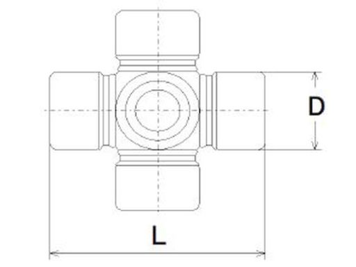 U125 Krzyżak Wału Napędowego (15Mmx38Mm)