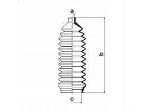 0.083801 Osłona Przekładni Kierowniczej L/P (Dł.176Mm 9Mm/43Mm) Pasuje
