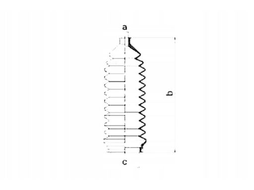 0.083801 Osłona Przekładni Kierowniczej L/P (Dł.176Mm 9Mm/43Mm) Pasuje