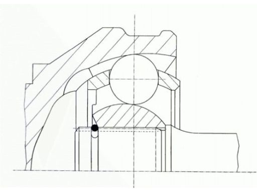 0.022498 Przegub Napędowy Wewnętrzny L/P (/33Z/100Mm) Pasuje Do: Audi
