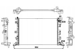 Nrf 53066 Chłodnica Silnika Pasuje Do: Renault Laguna Iii, Latitude