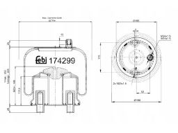 Fe174299 Miech Zawieszenia Pneumatycznego (Podstawa Stalowa) Pasuje Do
