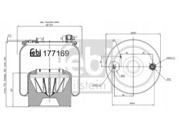 Fe177169 Miech Zawieszenia Pneumatycznego Tył P Pasuje Do: Mercedes Ac