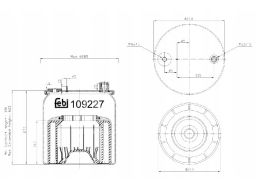 Fe109227 Miech Zawieszenia Pneumatycznego Pasuje Do: Mercedes Actros M