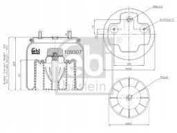 Fe109307 Miech Zawieszenia Pneumatycznego Tył P