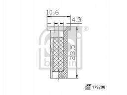 Fe179708 Filtr Ad Blue Pasuje Do: Scania F 280/310/320/F