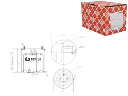 Fe183438 Miech Zawieszenia Pneumatycznego Pasuje Do: Daf Cf, Xf 106, X