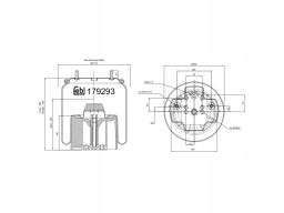 Fe179293 Miech Zawieszenia Pneumatycznego Tył L (Z Tłokiem Plastikowym