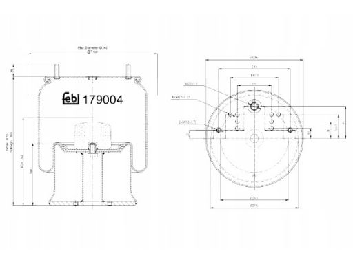 Fe179004 Miech Zawieszenia Pneumatycznego