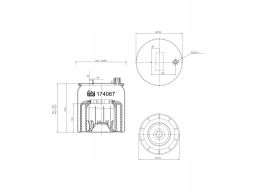 Fe174067 Miech Zawieszenia Pneumatycznego Pasuje Do: Mercedes Actros M