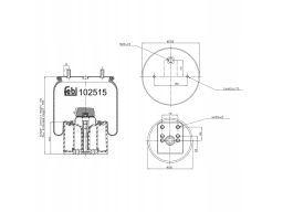Fe102515 Miech Zawieszenia Pneumatycznego (Podstawa Plastikowa) Pasuje
