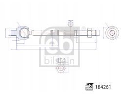 Fe184261 Drążek Kierowniczy Boczny (Bez Końcówki) L/P (Dł.: 243Mm, Z