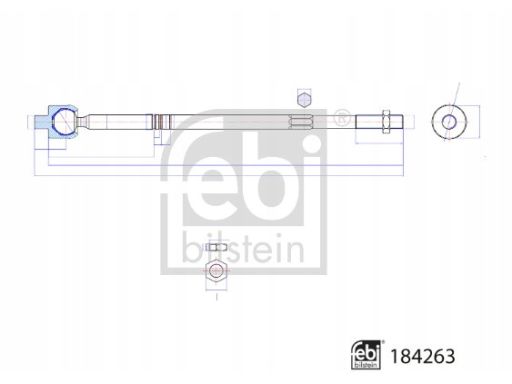 Fe184263 Drążek Kierowniczy Boczny (Bez Końcówki) L/P (Dł.: 391Mm, Z