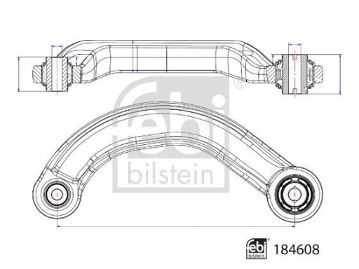 Fe184608 Wahacz Zawieszenia Koła Tył P (Góra/Poprzeczny) Pasuje Do: Fo