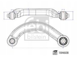 Fe184608 Wahacz Zawieszenia Koła Tył P (Góra/Poprzeczny) Pasuje Do: Fo