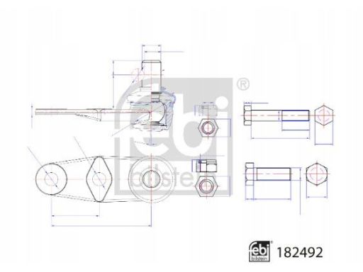 Fe182492 Sworzeń Wahacza Przód L/P (Przód) (Średnica Stożka 18Mm, Z