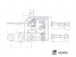 Fe182492 Sworzeń Wahacza Przód L/P (Przód) (Średnica Stożka 18Mm, Z