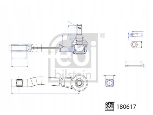 Fe180617 Końcówka Drążka Kierowniczego L Pasuje Do: Honda Hr-V